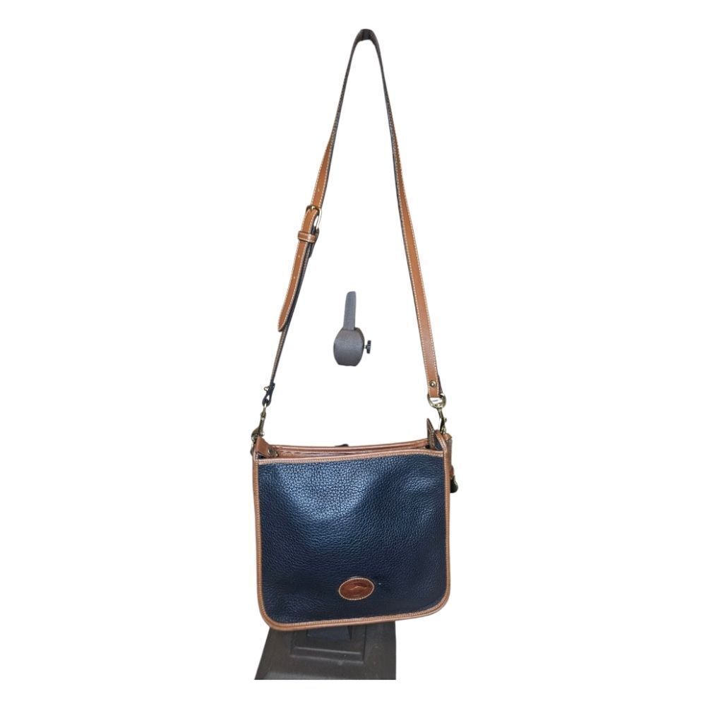 VINTAGE DOONEY & BOURKE‎ Navy Leather Crossbody/Shoulder Handbag